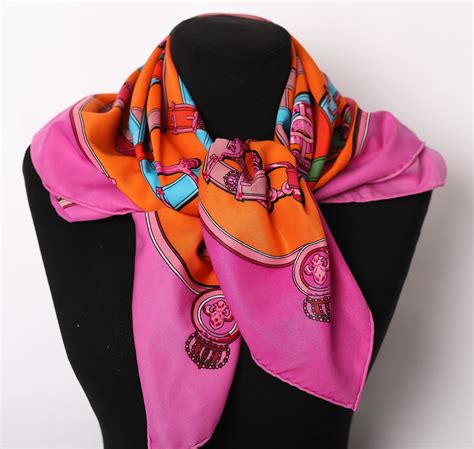 vintage silk scarves hermes